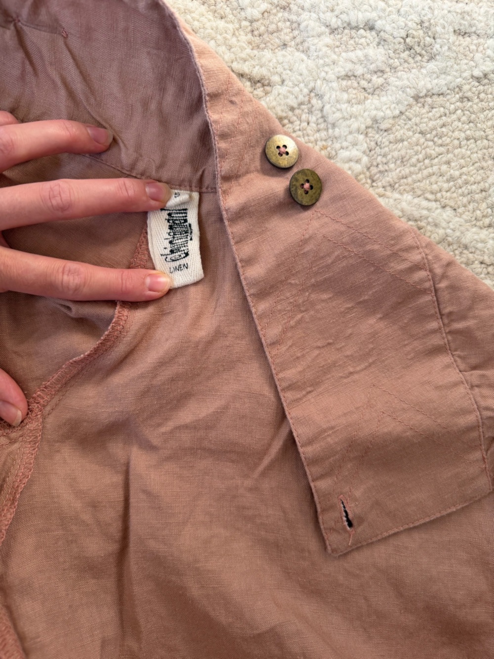 Chintamani Alchemi Button Linen Pants - Picture 5 of 11